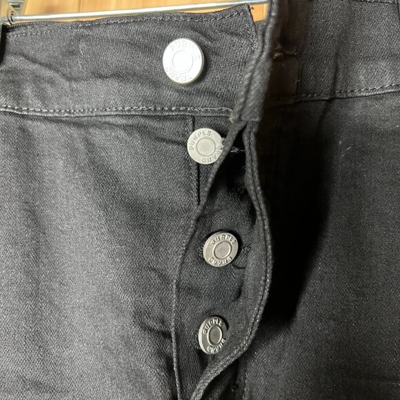 Purple Brand P002 Jeans NWT Men’s Size 38 Black Slim Fit Mid Rise Dropped Leg - Picture 7 of 16